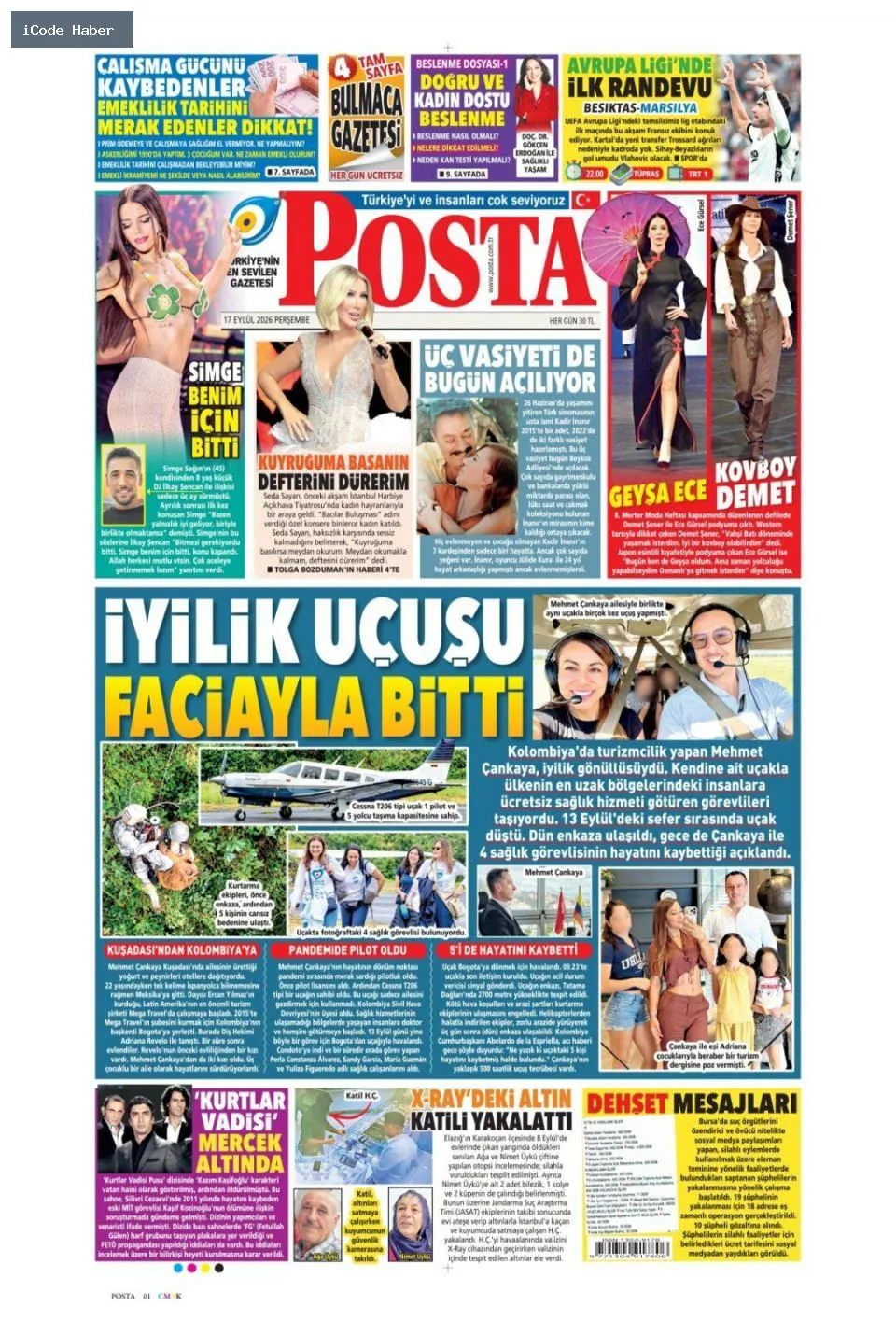 Tarladan sofraya uzanan yol bitmiyor! Vurguncuların saadet zinciri - 17 Eylül 2026 gazete manşetleri