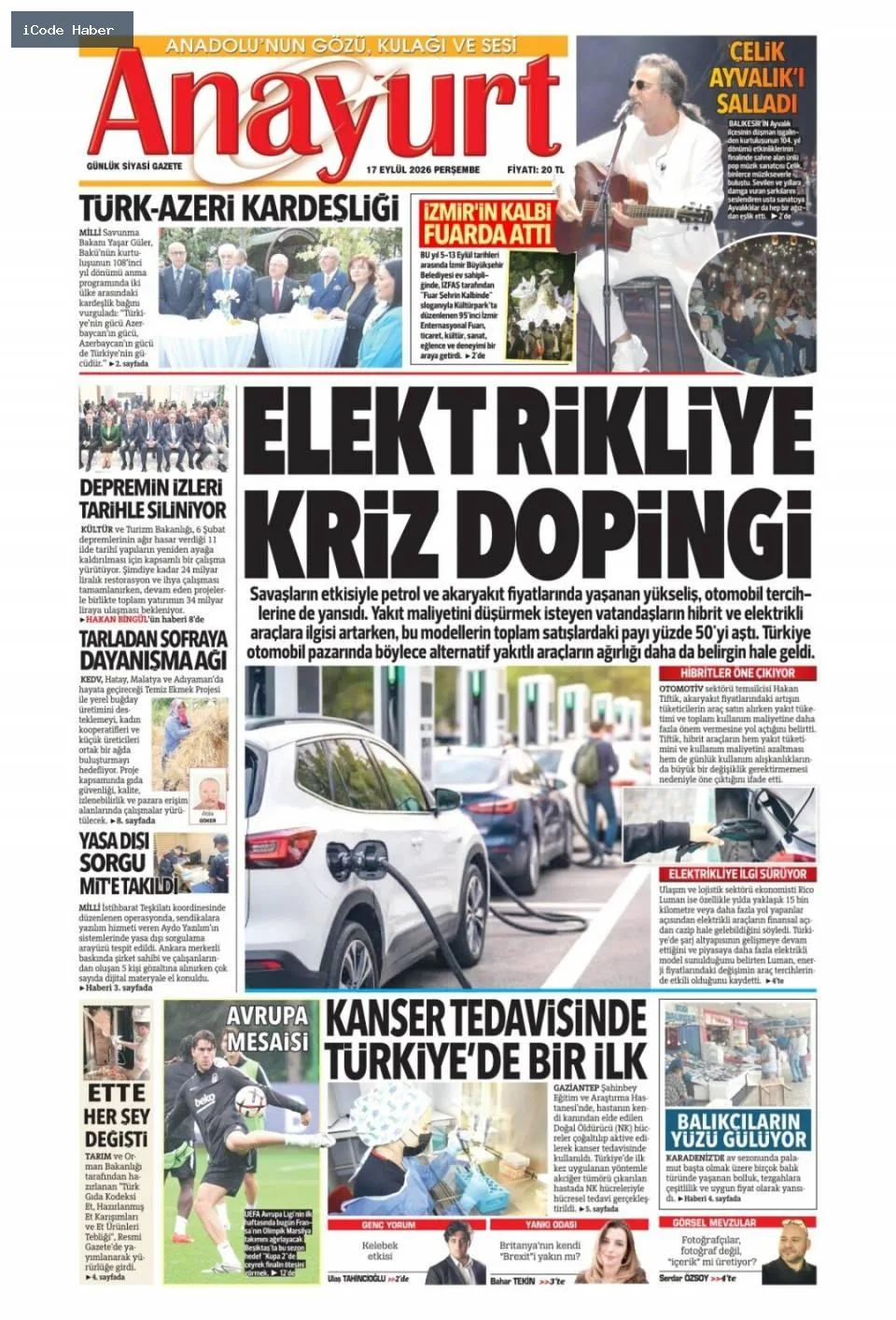 Tarladan sofraya uzanan yol bitmiyor! Vurguncuların saadet zinciri - 17 Eylül 2026 gazete manşetleri