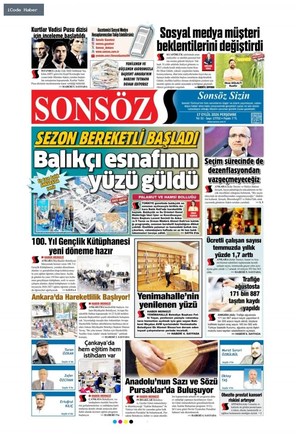 Tarladan sofraya uzanan yol bitmiyor! Vurguncuların saadet zinciri - 17 Eylül 2026 gazete manşetleri