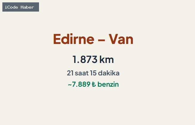 EDİRNE – VAN