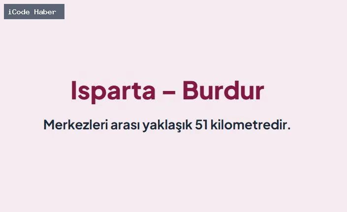 ISPARTA – BURDUR: