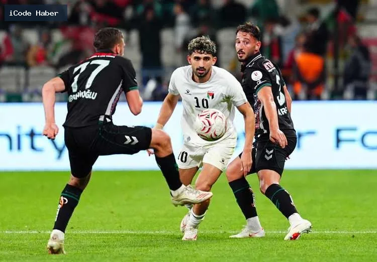 Konyaspor ile Filistin maçında son düdük 89:59'da çaldı: “Filistin özgür olana dek maç ertelenmiştir”