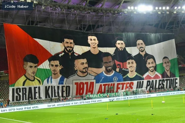 Konyaspor ile Filistin maçında son düdük 89:59'da çaldı: “Filistin özgür olana dek maç ertelenmiştir”