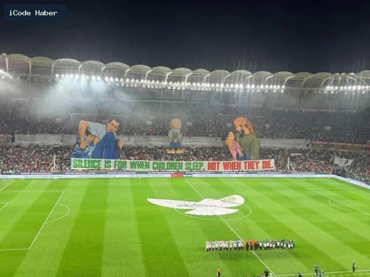 Konyaspor ile Filistin maçında son düdük 89:59'da çaldı: “Filistin özgür olana dek maç ertelenmiştir”