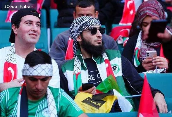 Konyaspor ile Filistin maçında son düdük 89:59'da çaldı: “Filistin özgür olana dek maç ertelenmiştir”