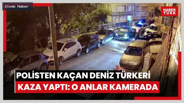 Polisten kaçan TV programcısı Deniz Türkeri kaza yaptı: O anlar kamerada