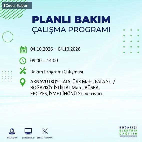 BEDAŞ duyurdu! İstanbul hafta sonu karanlığa gömülecek....